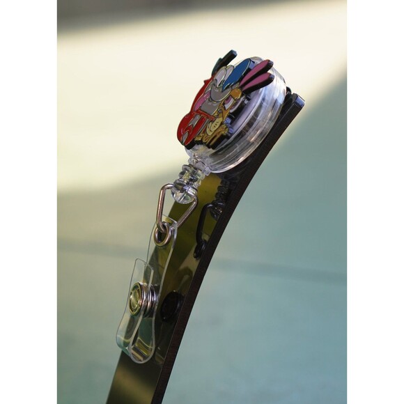 Ren and Stimpy Cute Retractable Id Badge Reel Holder Nickelodeon Cartoon - Picture 2 of 5